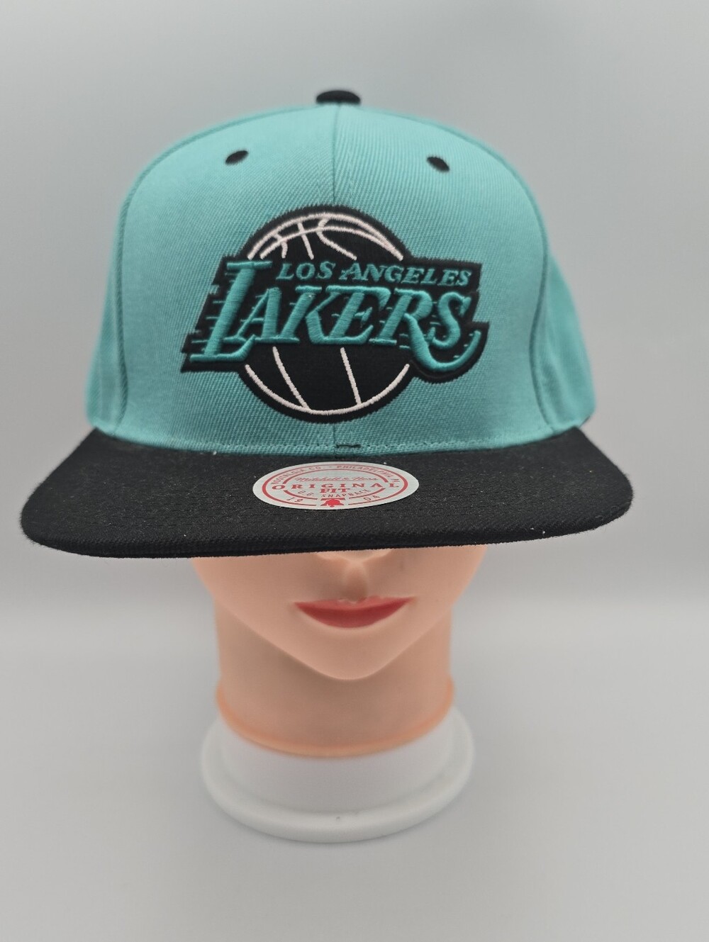 Mitchell & Ness Original Fit Los Angeles Lakers Teal Adjustable Snapback Hat